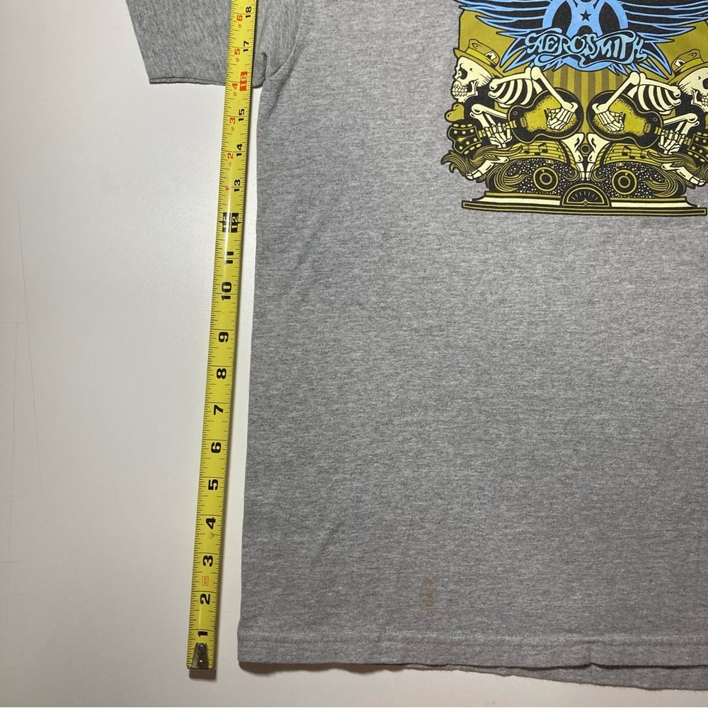 Aerosmith Men’s M Band Skeleton Wings Logo Mountainaire 100% Cotton Vintage - Picture 7 of 10